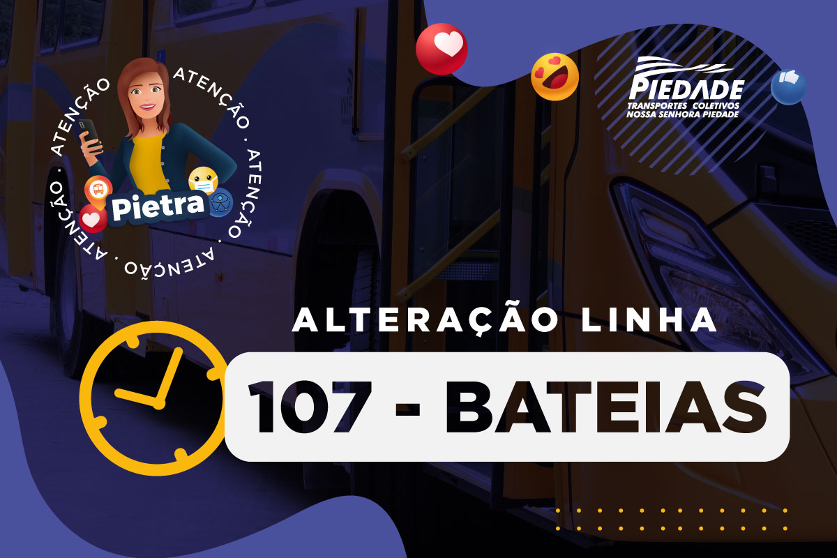 Alteração linha Bateias